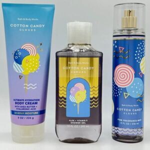 Cotton Candy Clouds Bath & Body Works 3‎ Piece Set NEW